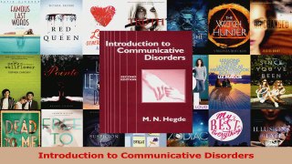 PDF Download  Introduction to Communicative Disorders PDF Online