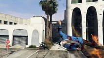 GTA 5 PC Online Funny Moments - Action Replay, Slow Motion, Highway Stunt!