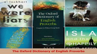 Read  The Oxford Dictionary of English Proverbs Ebook Free