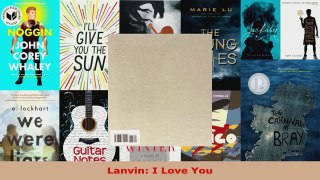 Read  Lanvin I Love You Ebook Free
