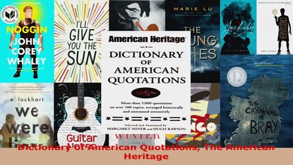 Download  Dictionary of American Quotations The American Heritage PDF Online