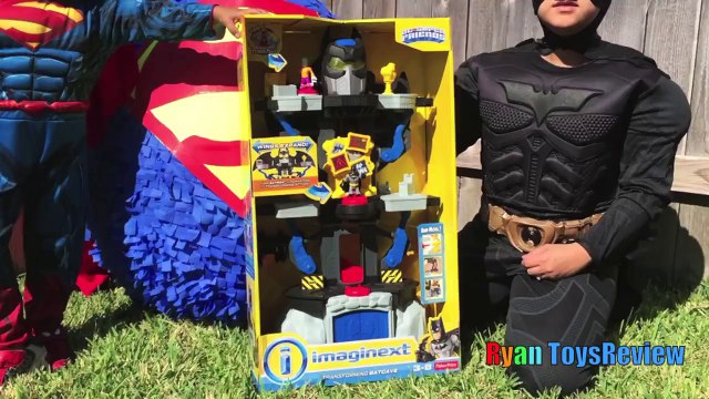GIANT EGG SURPRISE OPENING SUPERMAN Imaginext SuperHeroes Toys Batman vs Superman Power Wh