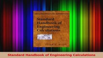 Read  Standard Handbook of Engineering Calculations Ebook Free