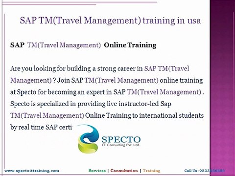 sap TM(Travel Management) training in usa,uk