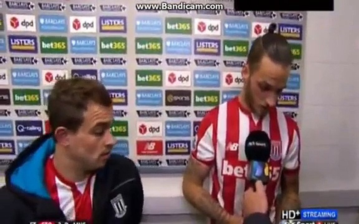 Stoke City vs Manchester City 2_0 - Marko Arnautovic & Xherdan Shaqiri Post-Match Interview