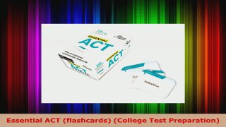 Read  Essential ACT flashcards College Test Preparation EBooks Online