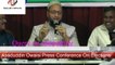 Latest Press Conference Asaduddin Owaisi on GHMC Elections In Hyderabad