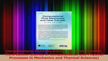 PDF Download  Computational Fluid Mechanics and Heat Transfer Third Edition Series in Computational and Read Full Ebook