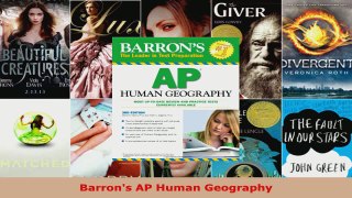 Read  Barrons AP Human Geography Ebook Free