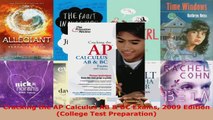 Read  Cracking the AP Calculus AB  BC Exams 2009 Edition College Test Preparation EBooks Online