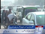 Ghous ul Azam road traffic signal free corridor project creates major traffic jams