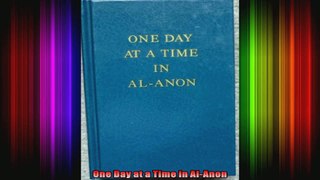 One Day at a Time in AlAnon