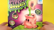PIGGIN BOOGERS Slimy Goo Pigs Snot Picking Gross Funny Game by Toy Review TV