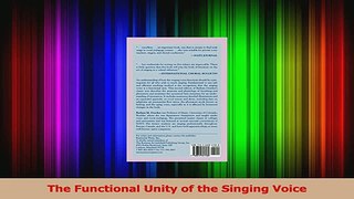 PDF Download  The Functional Unity of the Singing Voice PDF Online