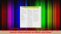 Richtig essen bei Laktoseintoleranz Abwechslungsreiche Rezeptideen für jeden Tag  Die PDF Herunterladen