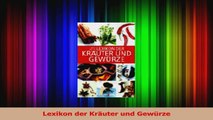 Lexikon der Kräuter und Gewürze PDF Kostenlos
