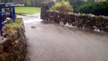 Floods hit Lake District during Storm Desmond