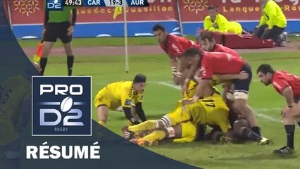 PRO D2 - Résumé Carcassonne-Aurillac: 24-3 - J11 - Saison 2015/2016