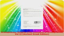 Aristophanes Knights The Comedies of Aristophanes Vol 2 Ancient Greek Edition PDF