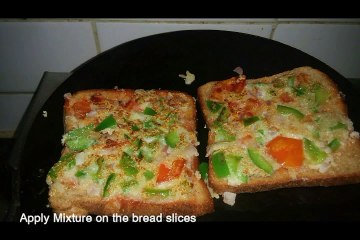 How to Make delicious Bread Pizza for breakfast at home on tawa