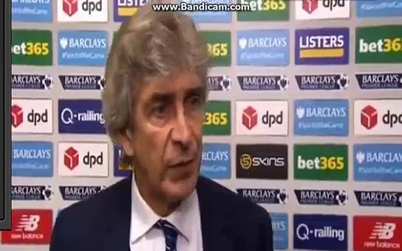 Manuel Pellegrini Post-Match Interview - Stoke City vs Manchester City 2-0 -