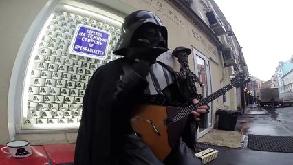 Darth Vader plays The Imperial March with balalaika