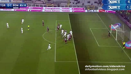 Miralem Pjaniu0107 0-1 Great Free-Kick Goal - Torino - AS Roma Serie A 05.12.2015 HD
