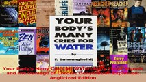 Your Bodys Many Cries for Water Body Thirst Signals and the Damage of Chronic PDF
