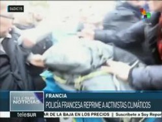 Policía francesa reprime manifestación de ambientalistas