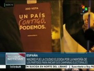 Arranca campaña electoral en España de cara a las generales