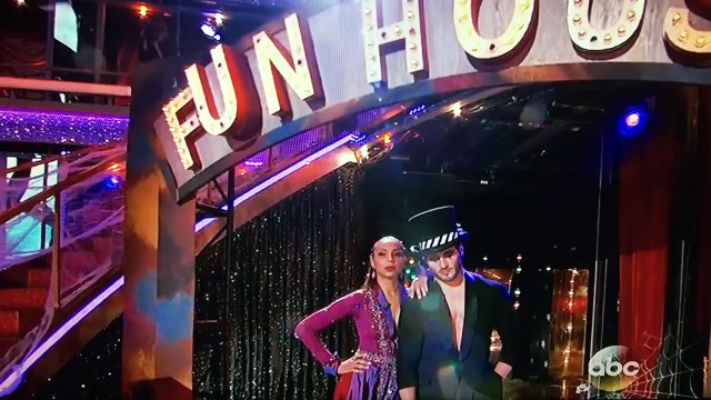 Tamar Braxton and Val Chmerkovskiy Halloween Night Foxtrot Week 7