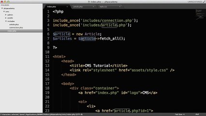 PHP Tutorials_ Create a CMS (Part 3_7)