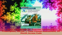 Acsms Guidelines for Exercise Testing and Prescription 9th Ed  Total Fitness Assessment Read Online