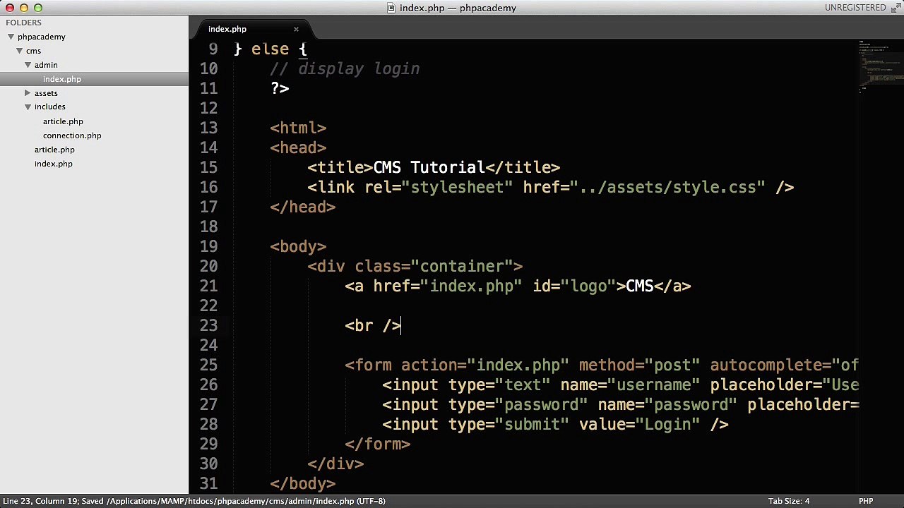 PHP Tutorials | Create a CMS (Custom) (Part 5_7)