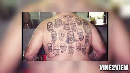 Top 50 Weirdest and Wackiest Tattoos from around the world COMPILATION 2016 - Vine2View