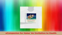 eCompanion for Hales An Invitation to Health PDF