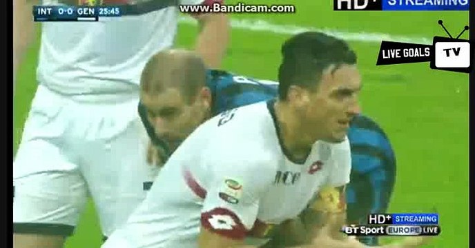 Inter Amazing Corner Kick Chance - Inter vs Genoa - Serie A - 05.12.2015
