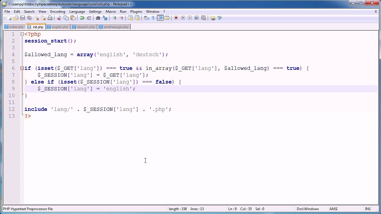Translate Page Language (Part 2_2) | PHP Tutotirals For Beginners