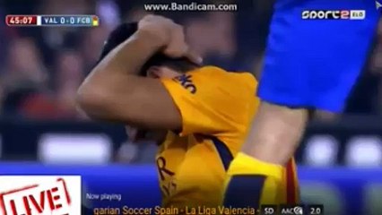 HALF TIME - HIGHLIGHTS VALENCIA VS BARCLONA 05 12 2015 -