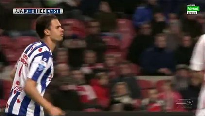 Mitchell te Vrede Goal - Ajax 3-1 Heerenveen - 05-12-2015 Eredivisie