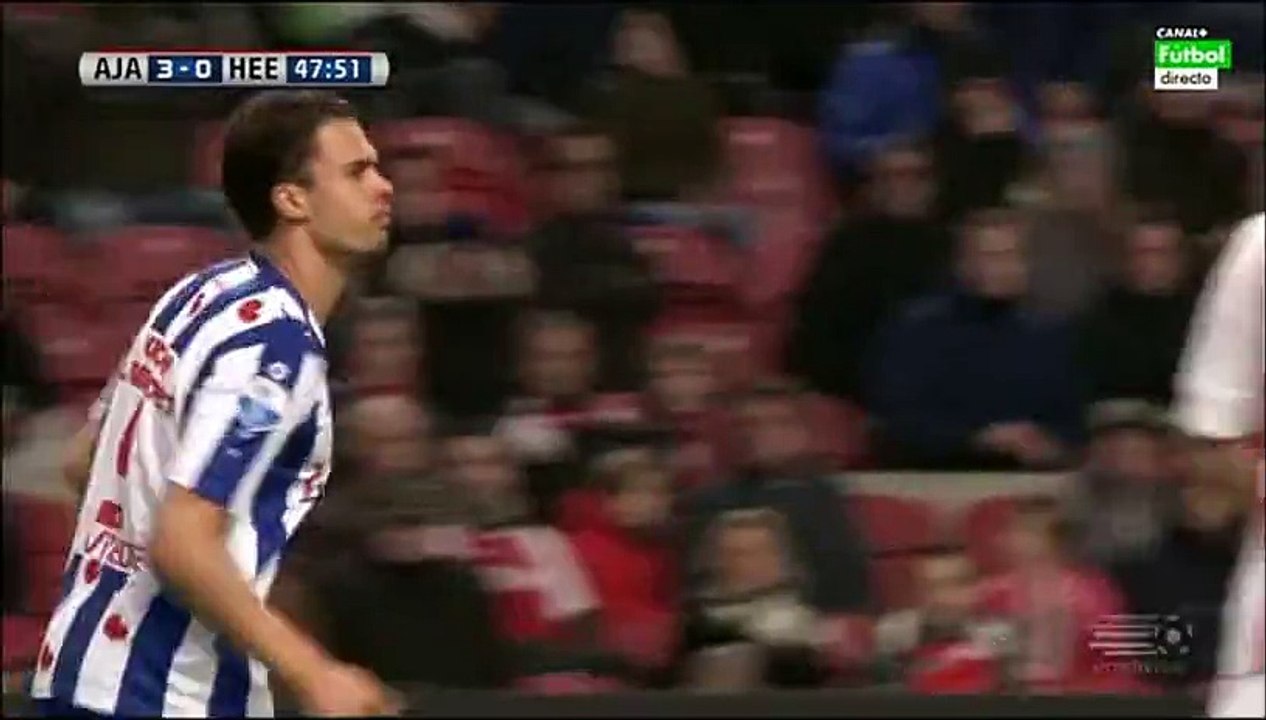 Mitchell te Vrede Goal - Ajax 3-1 Heerenveen - 05-12-2015 Eredivisie