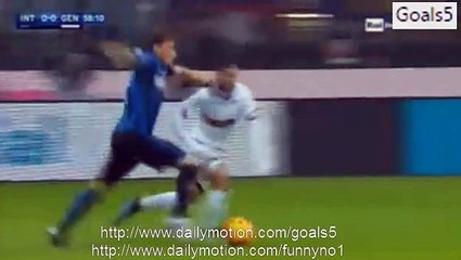 Inter 1 - 0 Genoa All Goals and Highlights Serie A 5-12-2015