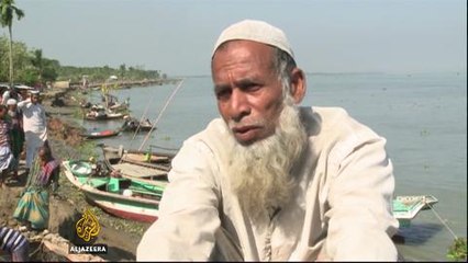 Residents cope as island shrinks in Bangladesh