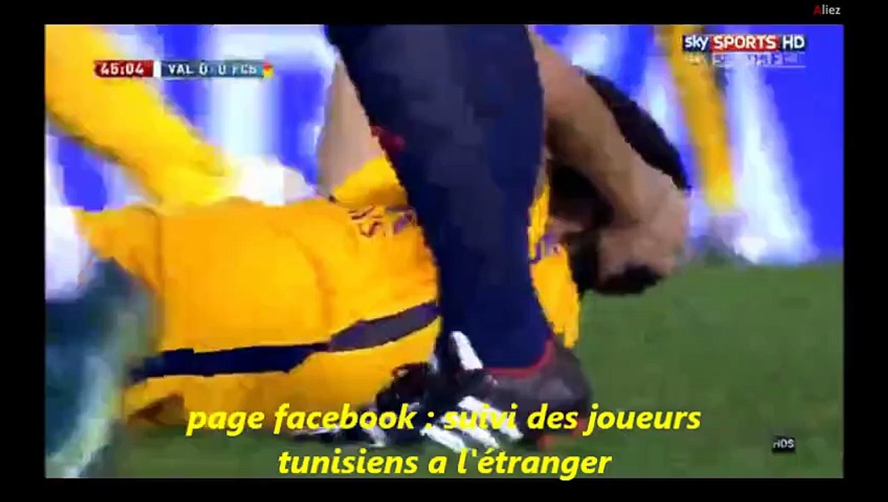 Prestation complete de abdennour vs Barcelone