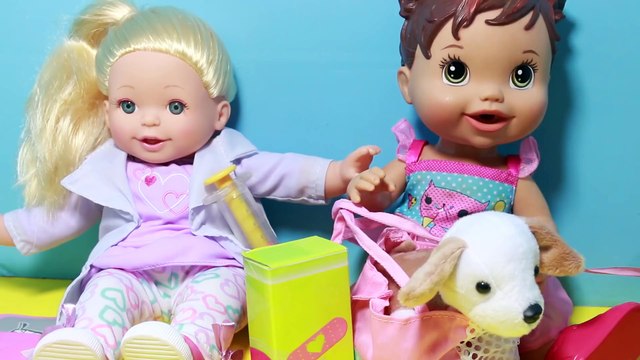 BABY ALIVE Dolls PET VET DOCTOR Check Up Little Baby Puppy Dog Toy Review Christmas 2015 Toys
