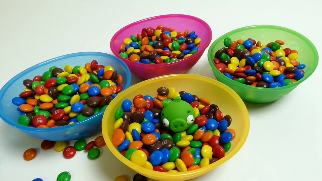 M&M's Surprise Toys Hide & Seek - Angry Birds, Frozen Olaf,Filly & Peppa Pig Toys