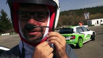 New Skoda Fabia R5 Rallye warmup Rally inside