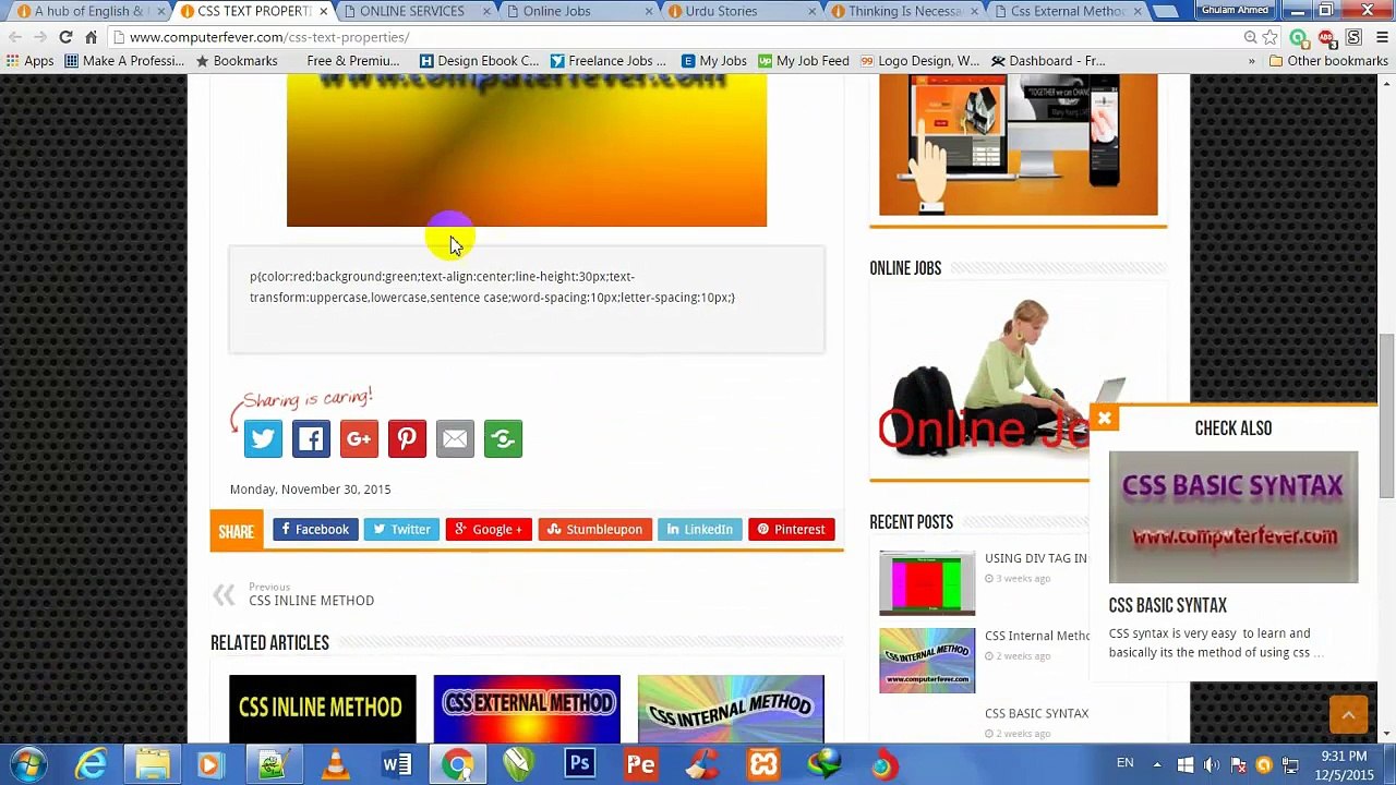 CSS-TEXT-PROPERTIES-IN-URDU Part 6