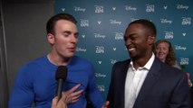 D23 EXPO SOUNDBITES CHRIS EVANS & ANTHONY MACKIE (2015) - Marvel Captain America: Civil War HD