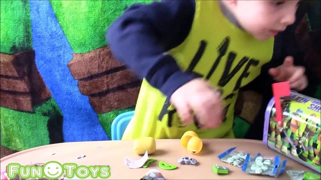 Toddler SURPRISE Eggs Opening! Teenage Mutant Ninja Turtles KINDER Surprise TOYS juguetes